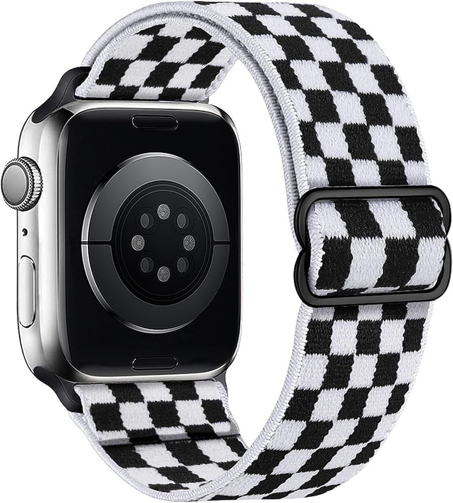 Stretchy Nylon Loop Bands Compatible with Apple Watch 38mm 40mm 41mm 42mm 44mm 49mm Adjustable So... | Amazon (US)