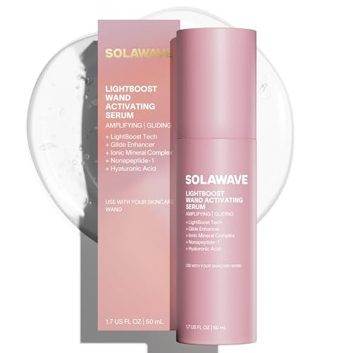 Solawave LightBoost Red Light Therapy Wand Activating Serum | Works with Microcurrent Face Wand and Galvanic Current Devices | Boosts Hydration, Radiance & Diminishes Fine Lines & Wrinkles (1.7 oz) | Amazon (US)