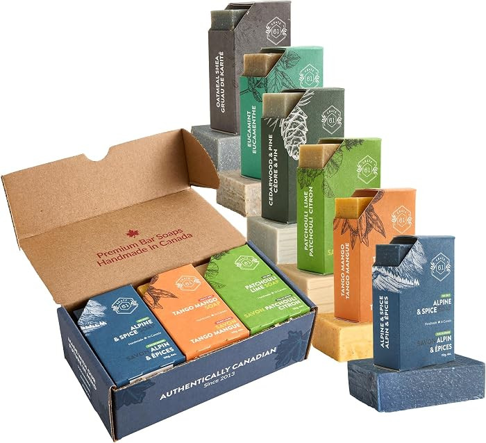 Crate 61, Vegan Natural Bar Soap, Handmade Soap With Premium Essential Oils, Cold Pressed Face An... | Amazon (CA)