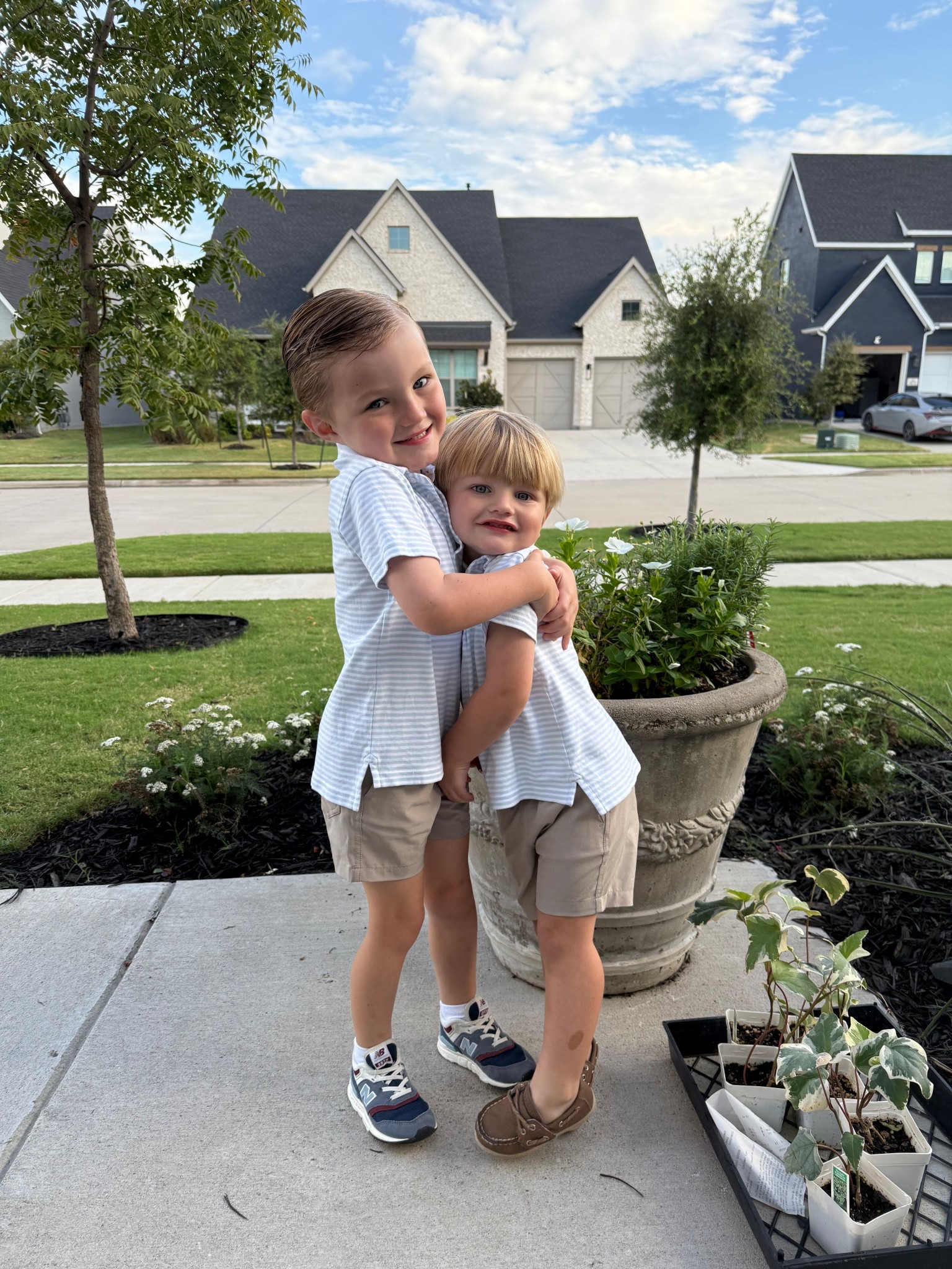 Matching boys clothes💙 
#toddler #toddler life #boys #boymom #polos #kidshoes #shoes

#LTKKids #LTKFamily #LTKBaby