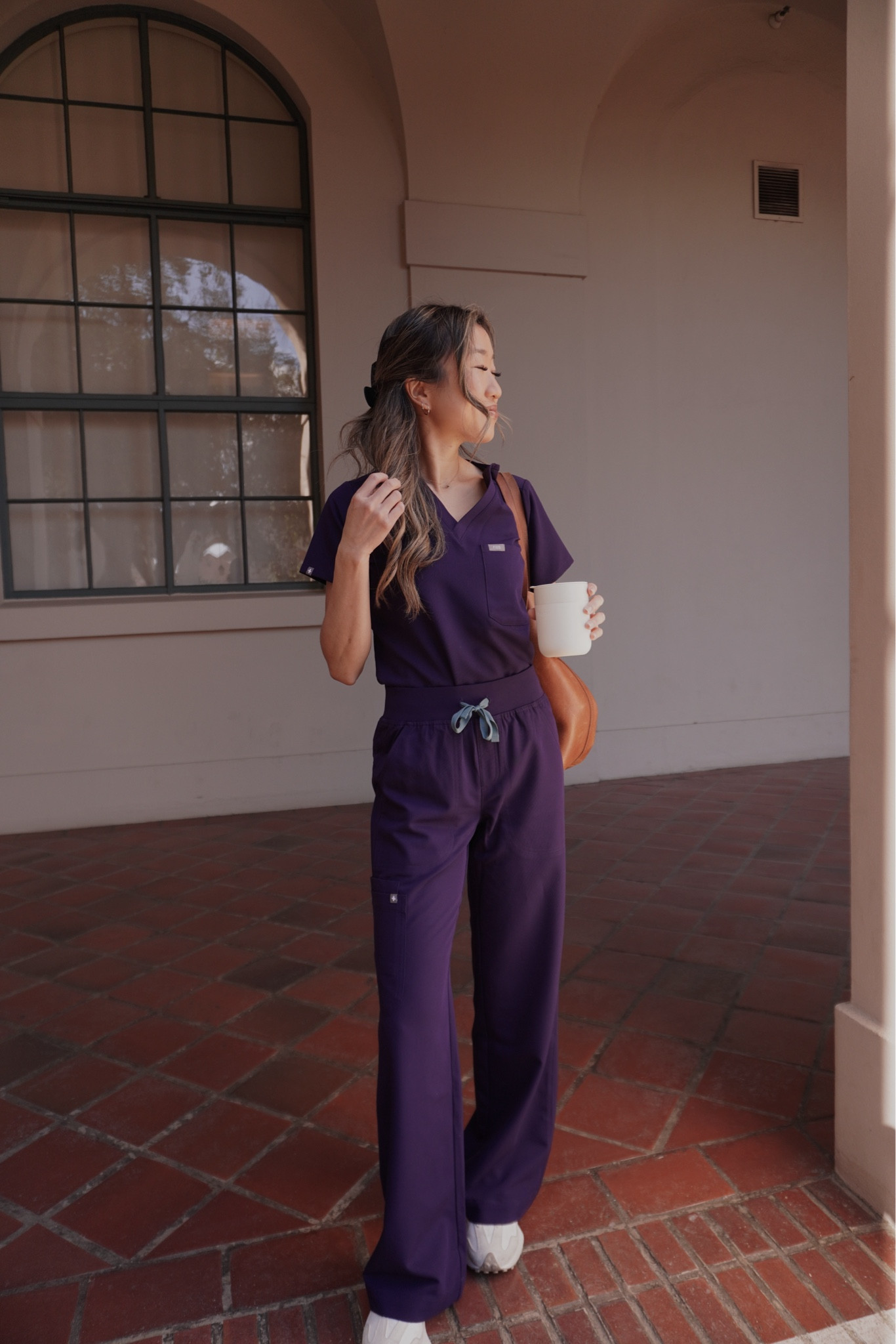 #wearfigs purple jam scrubs 