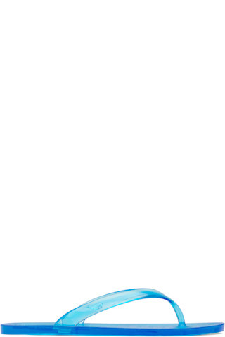 Ancient Greek Sandals - Blue Jelly Flip-Flops | SSENSE