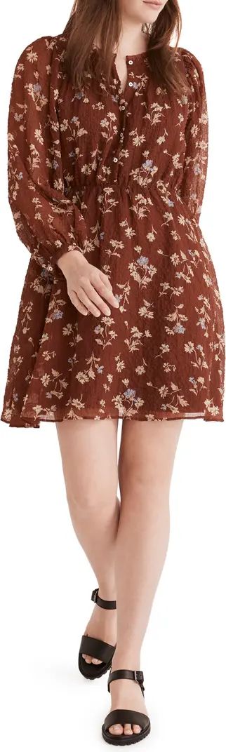 Madewell Norma Rae Floral Print Long Sleeve Dress | Nordstrom | Nordstrom