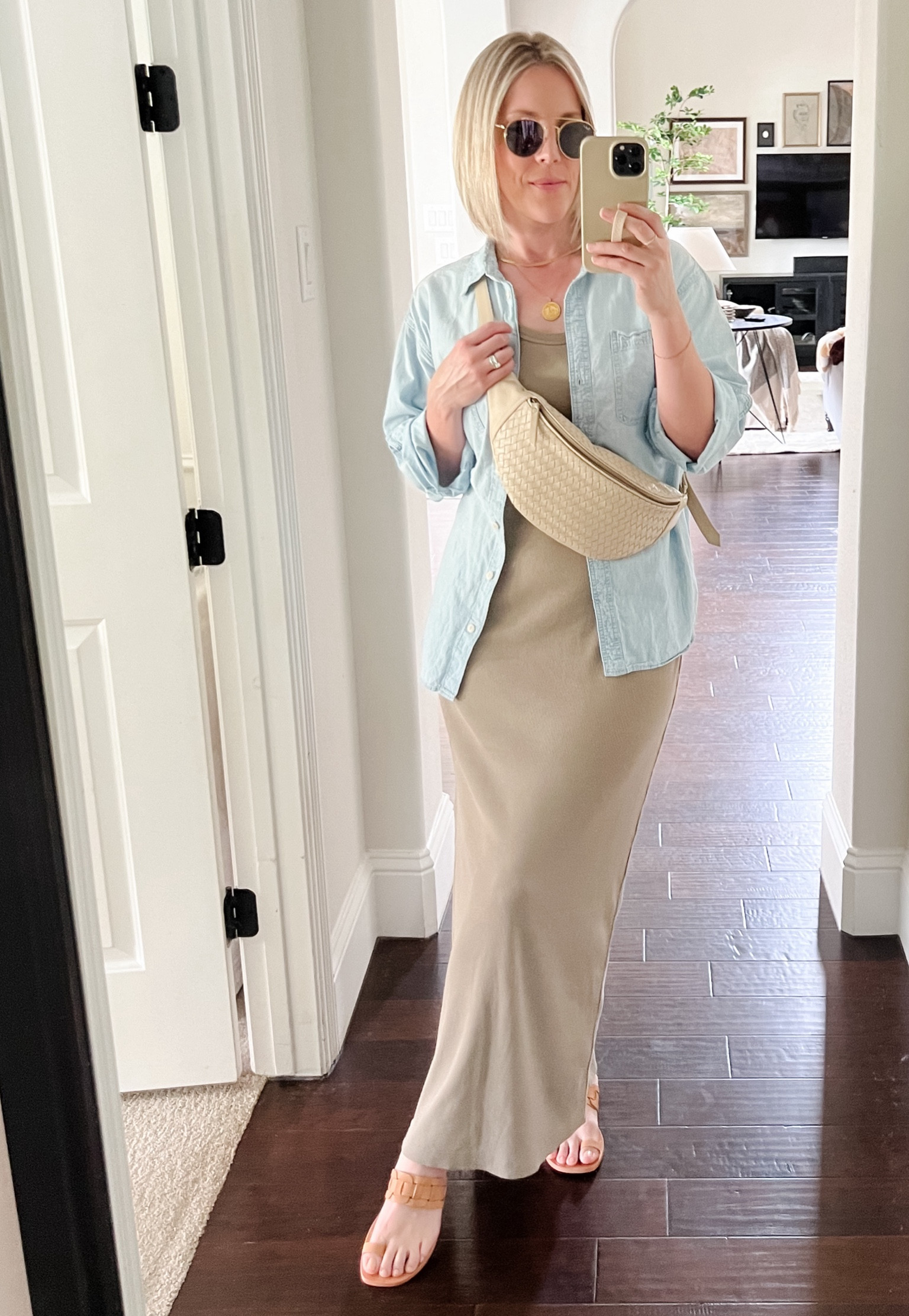 This ribbed tank dress comes in so many colors and is incredibly comfortable

My exact bag is from Mandrn 

#LTKOver40 #LTKMidsize