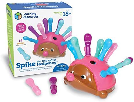 Learning Resources Spike The Fine Motor Hedgehog Pink - 14 Pieces, Ages 18+ months Fine Motor and... | Amazon (US)