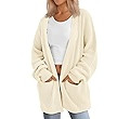 LILLUSORY Womens Oversized Cardigans Soft Knit Cardigan Sweater with Pockets | Amazon (US)