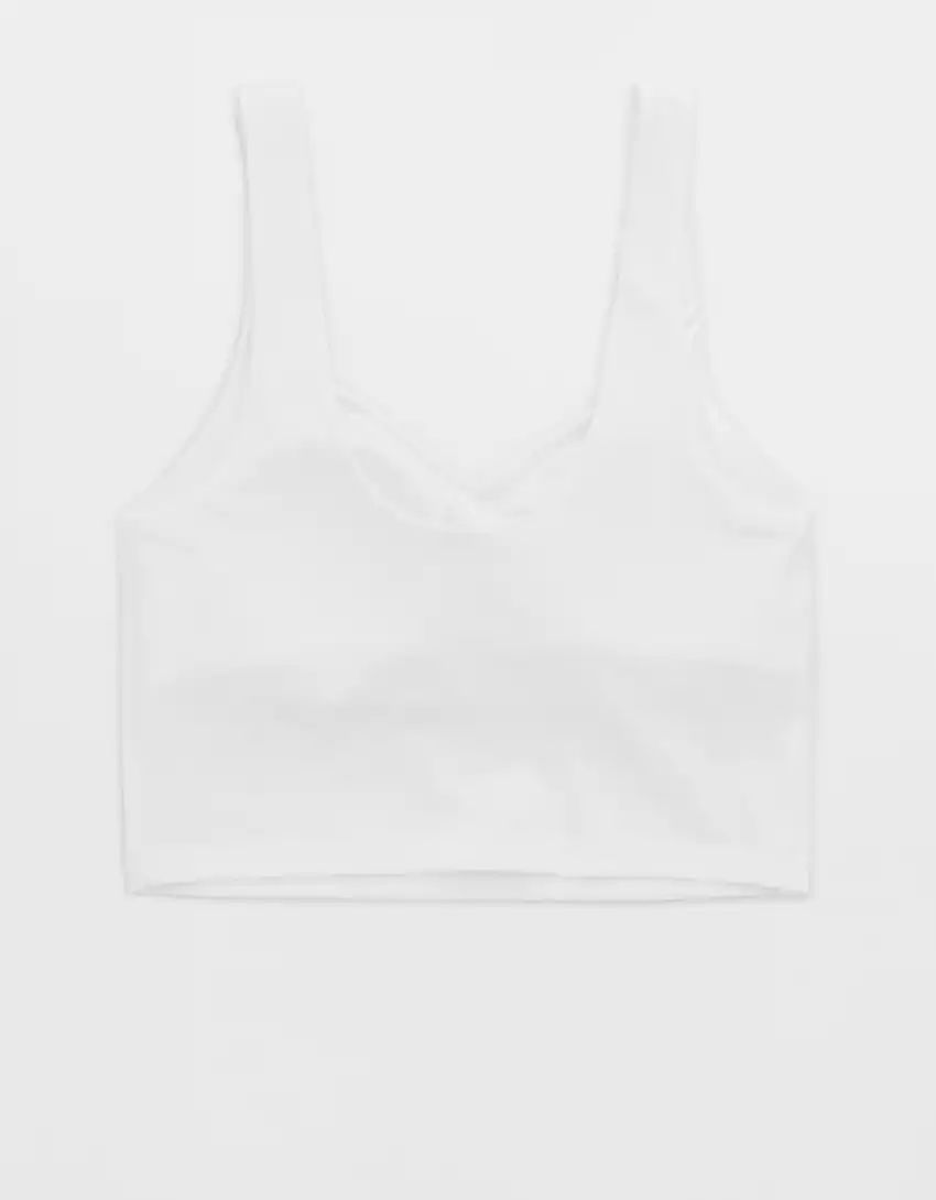 OFFLINE By Aerie Real Me Low Key Longline Sports Bra | American Eagle Outfitters (US & CA)