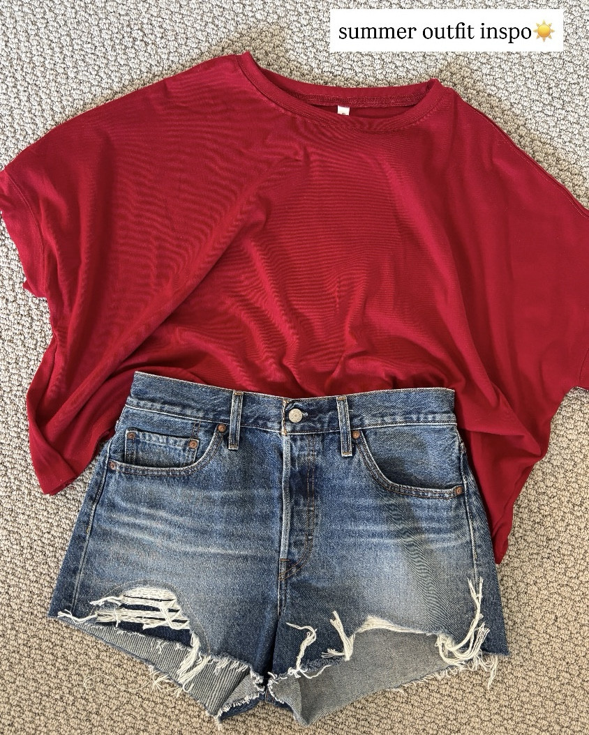 I have this shirt in 3 colors, but love the pop of this red for summer!

#LTKSummerEdit