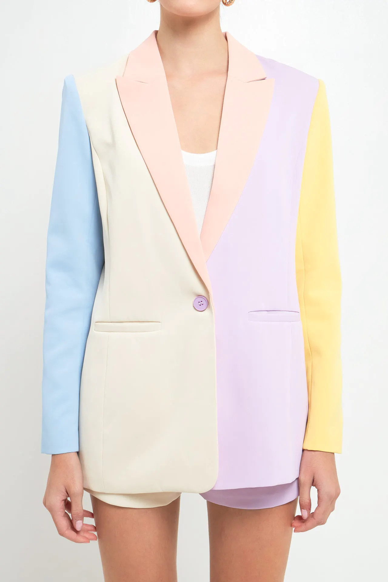 Endless Rose Color Block Blazer | Verishop
