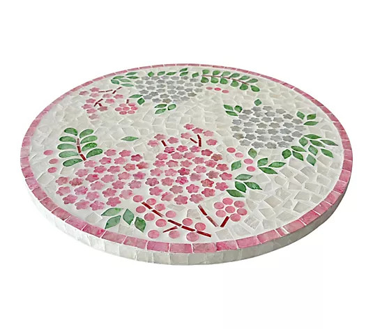 Make Your Selection: Temp-tations Seasonal 15.75"Capiz Patterned Lazy Susan | QVC