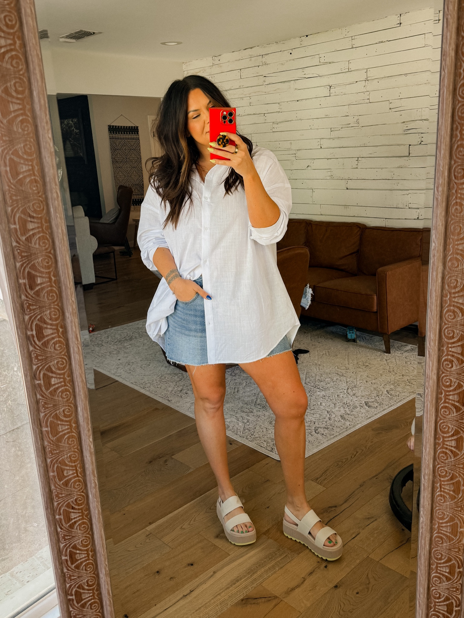 These Reef sandals are so comfortable and they are a rubber-ish material so they can get wet!
White top: XXL
Shorts: I size up one I shorts to a 16

#LTKstyletip #LTKfindsunder50 #LTKmidsize