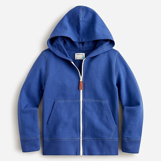 Kids' french terry full-zip hoodie | J. Crew US