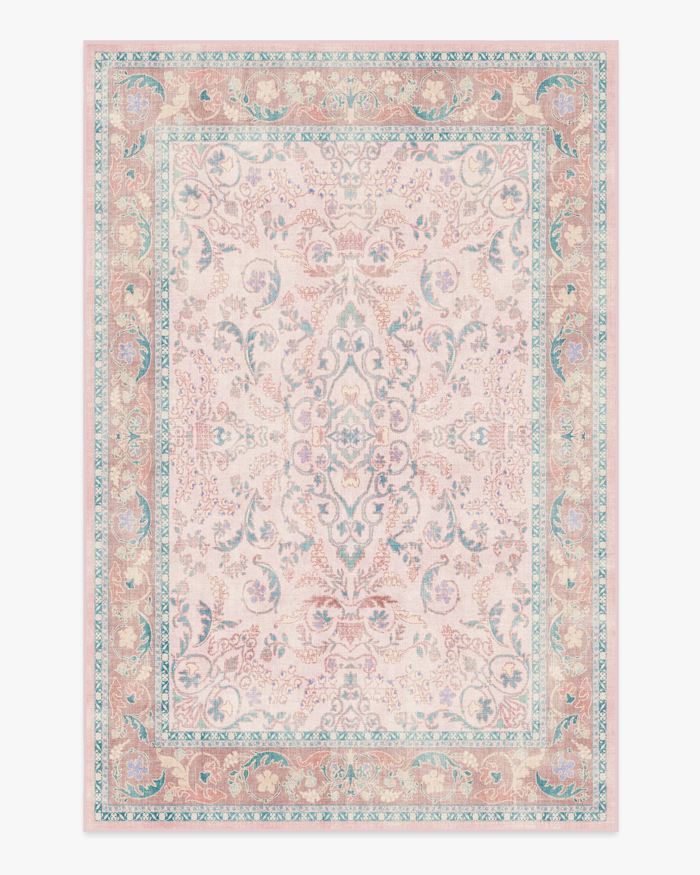 Bridgerton Fit For A Queen Soft Rose Rug | Ruggable | Ruggable
