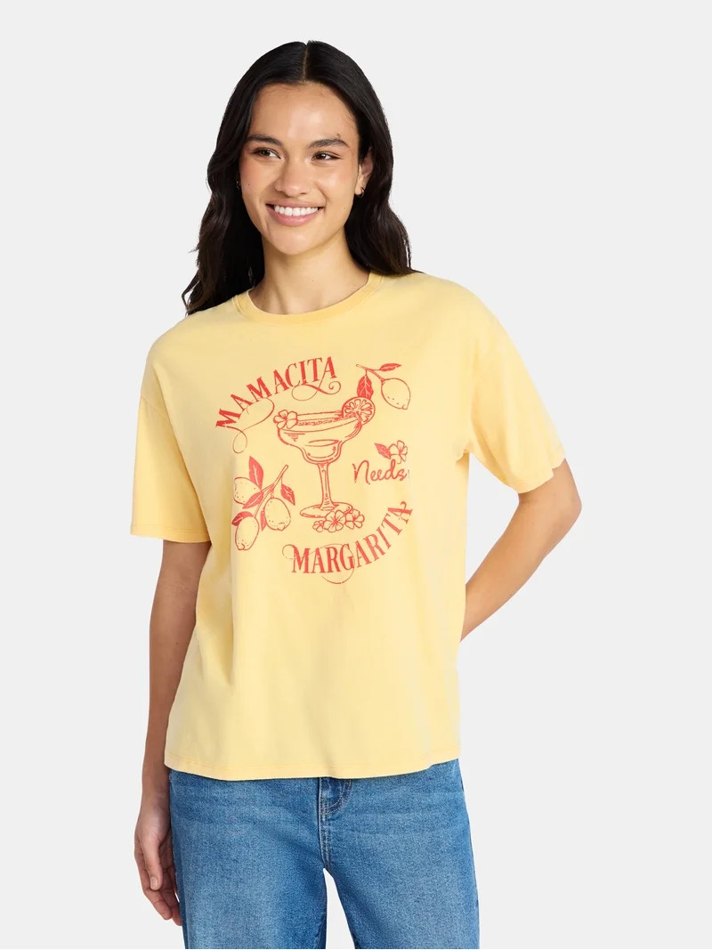 Mother’s Day Women’s Mamacita Marg Cotton Graphic Tee from Way to Celebrate, Sizes S-XXXL | Walmart (US)