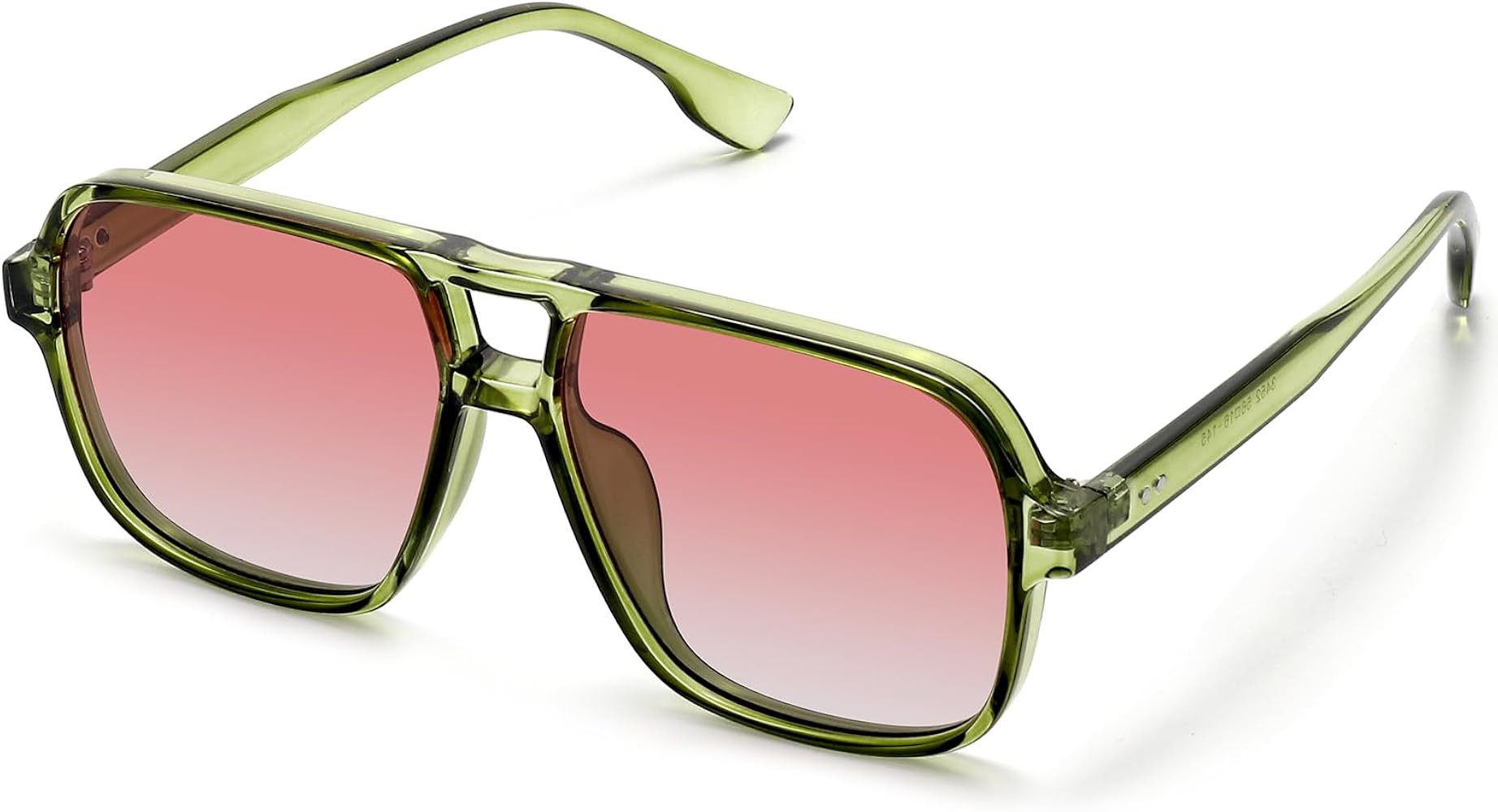 Classic Retro Aviator Sunglasses for Women Men Oversized Trendy Square Vintage Double Bridge Avia... | Amazon (US)