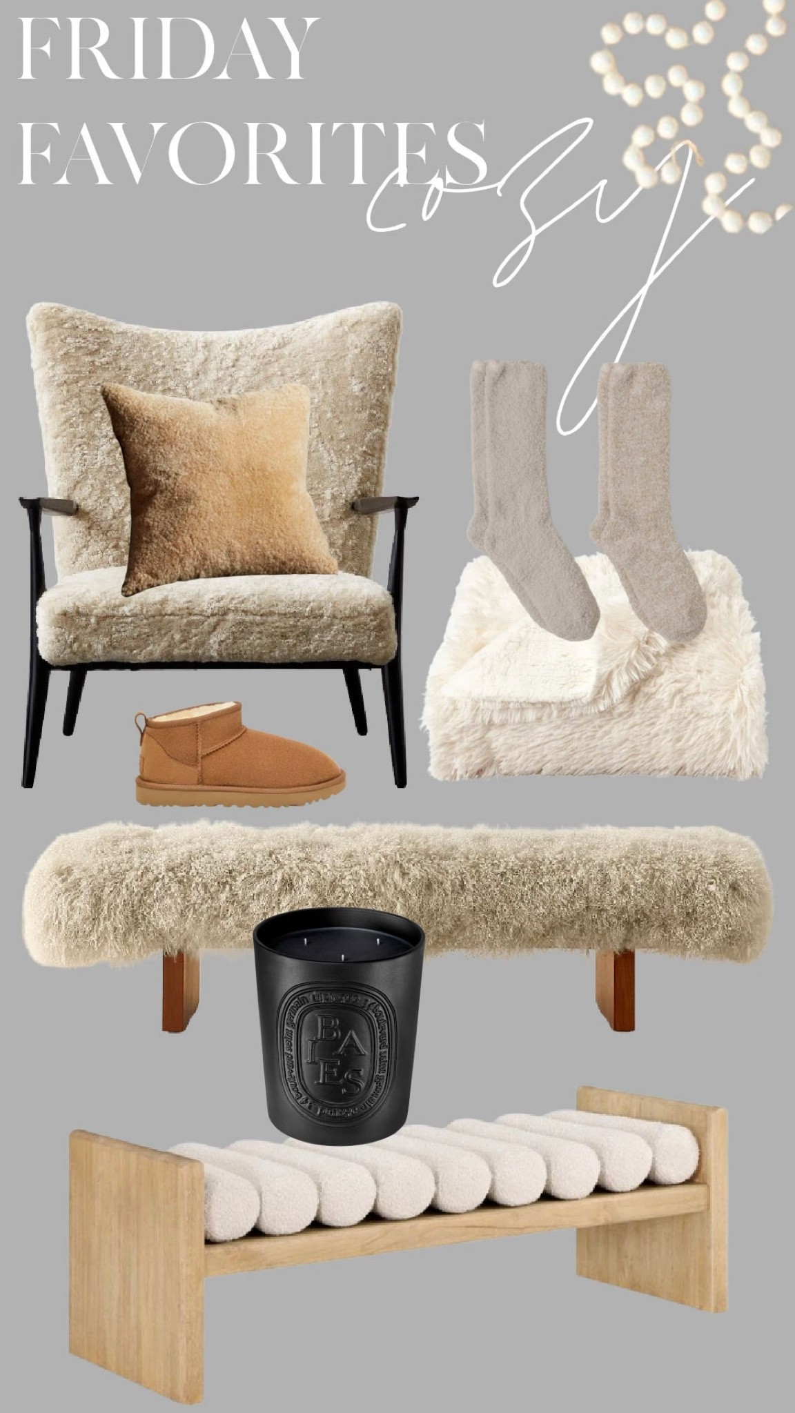 Friday Favorites are here, and I’m all about cozy vibes! 🍂🕯️ Sharing my top home decor finds to create a warm and inviting space, plus the ultimate essentials for lounging: Ugg slippers and Barefoot Dreams socks. Perfect for staying cozy all season long! Tap to shop and bring the cozy home! #cozyhomedecor #fridayfavorites

#LTKHome #LTKSaleAlert #LTKFindsUnder100
