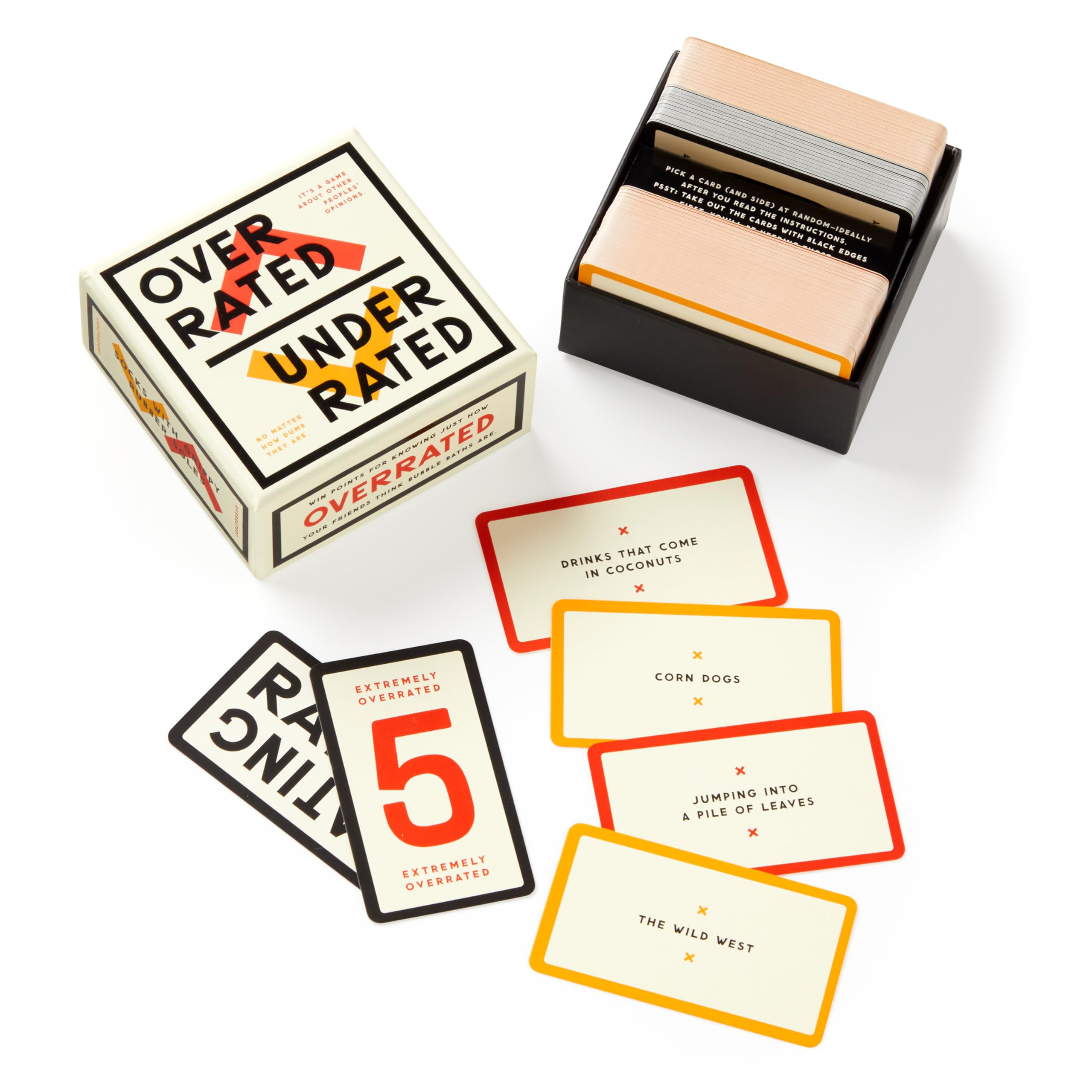 Brass Monkey Underrated Overrated - Social Party Game with 300+ Game Card Prompts for Debating Ev... | Amazon (US)