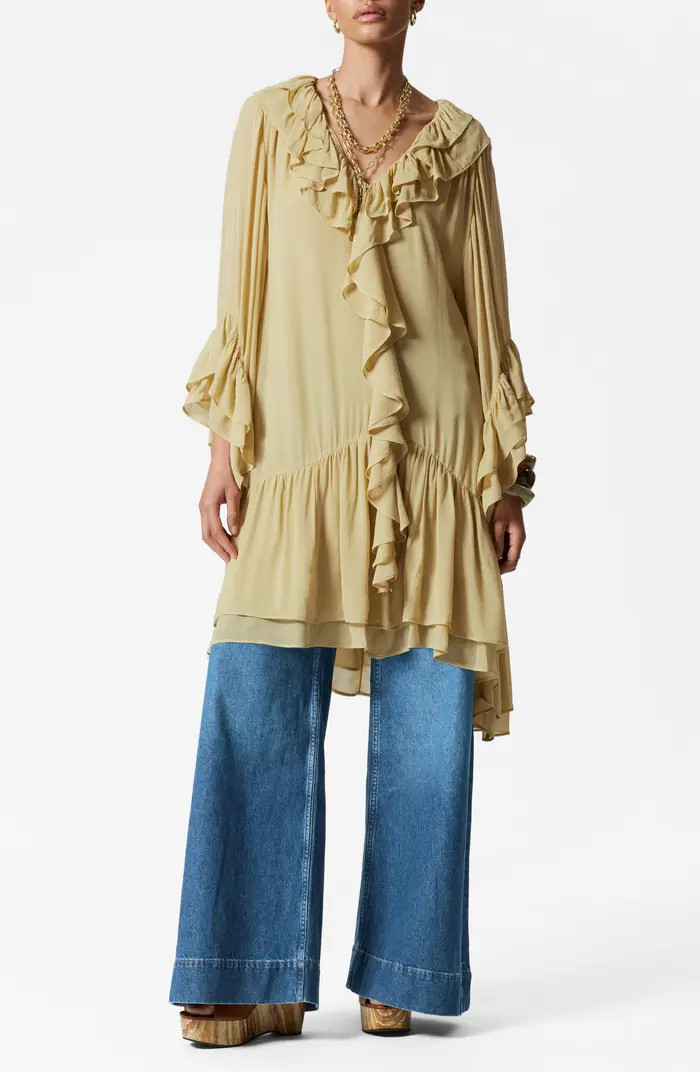 & Other Stories Flounced Drop Waist Dress | Nordstrom | Nordstrom