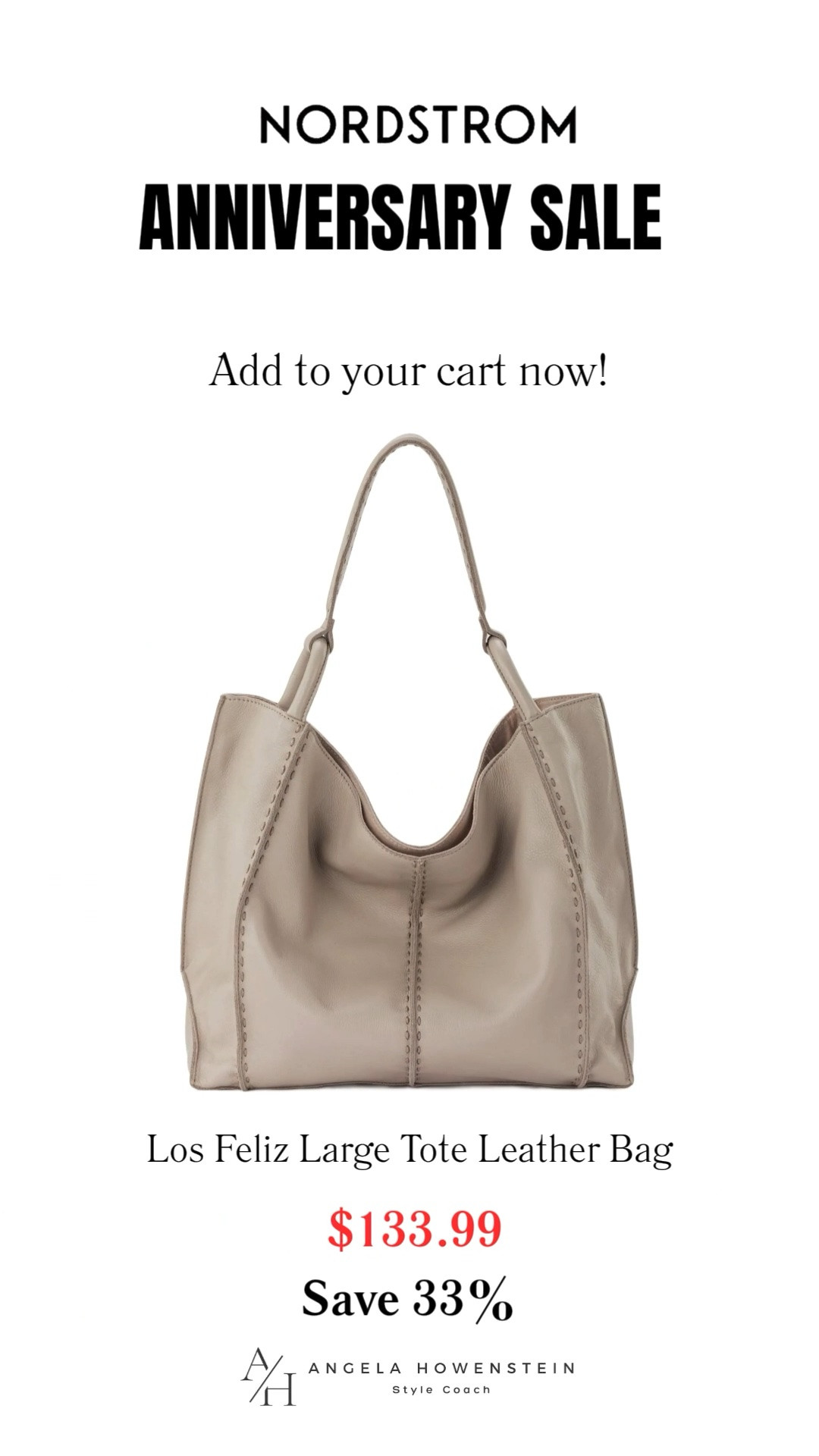 This oversized leather tote is one of those bags you'll carry every single day. It's roomy enough for work, travel, errands, or everyday essentials, and the soft neutral color pairs effortlessly with every outfit.

👩‍💻 LTK PRO TIPS
❤️ Heart = Support my posts ;-)
🔖 Save = Get restock alerts for the pieces you love!
📋 Lists = Keep favorites organized (List ideas: Nordstrom Sale, Handbag Favorites, Everyday Essentials!)
📲 Share = Send lists and products to a friend (or your daughters like me).
💬 Comment = Ask me anything, and I'll answer. ;-)

#LTKootd #LTKSaleAlert #LTKOver40