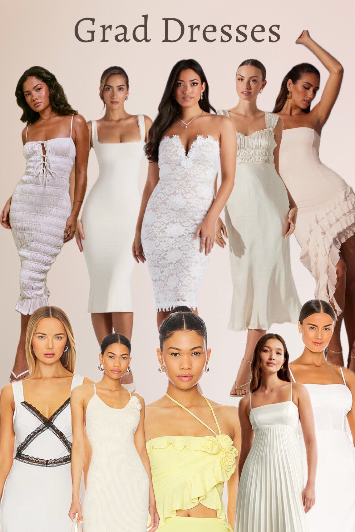 Grad dress picks part 2, midi spring dresses edition! All of these grad spring dresses are all from different stores 💕

#LTKstyletip