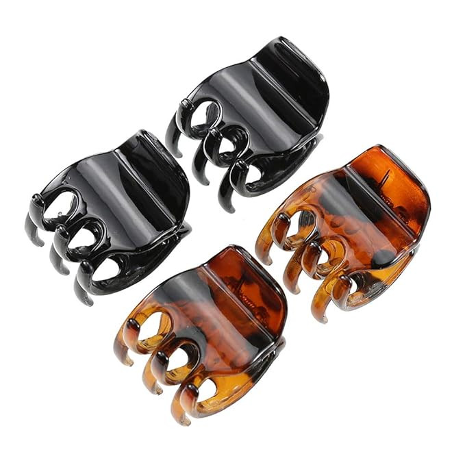 minihope Women's And Girls`s Classics 4 Medium Claw Clips, Great for Easily Pulling Up Your Hair,... | Amazon (US)