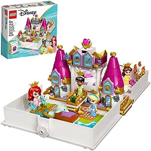 LEGO Disney Ariel, Belle, Cinderella and Tiana’s Storybook Adventures 43193 Building Toy for Ki... | Amazon (US)