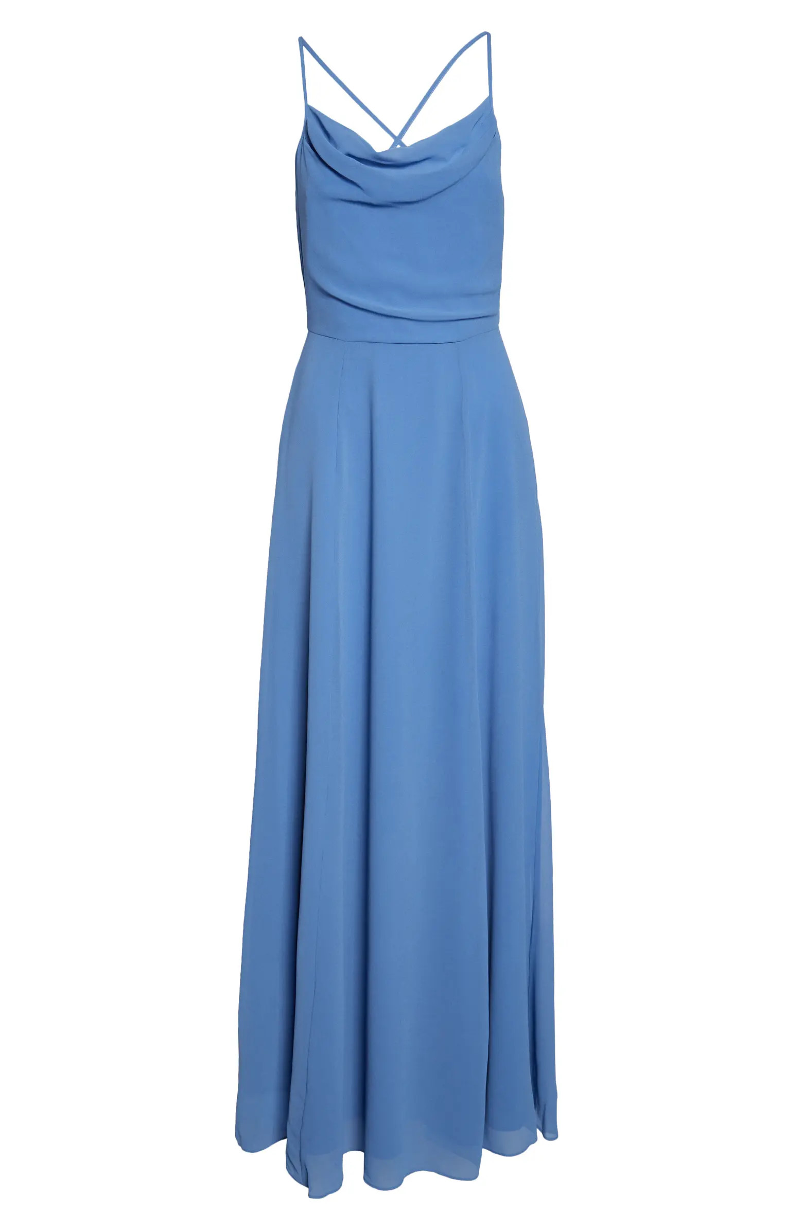 WAYF The Wesley Cowl Neck Chiffon Gown | Nordstrom | Nordstrom