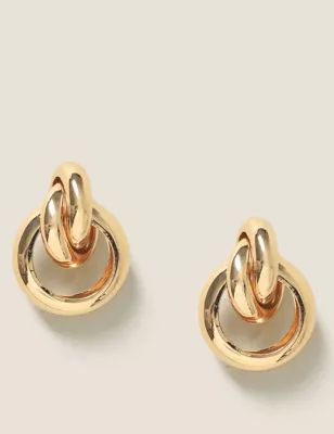 Gold Tone Knot Style Stud Earrings | Marks & Spencer (UK)