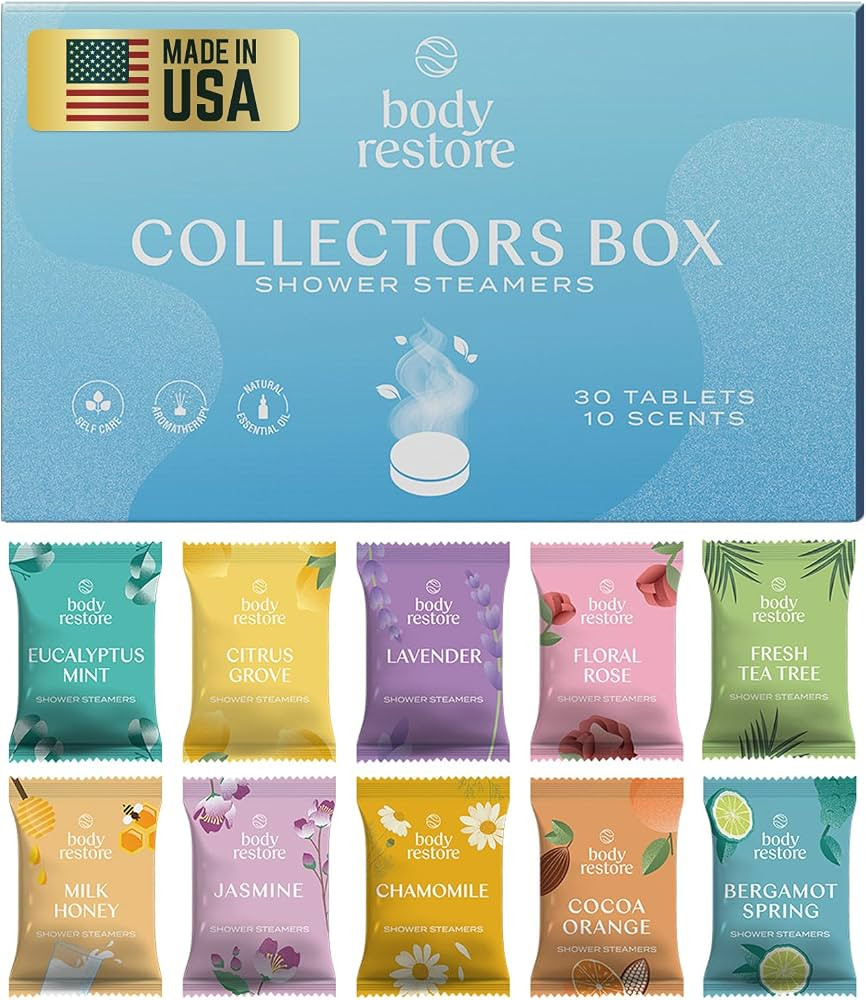 Body Restore Shower Steamers Aromatherapy 30 Pack - Fathers Day Unique Gifts for Dad, Grandpa, Bi... | Amazon (US)