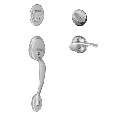 Plymouth Handleset with Deadbolt and Merano Door Lever and Rosette | Perigold