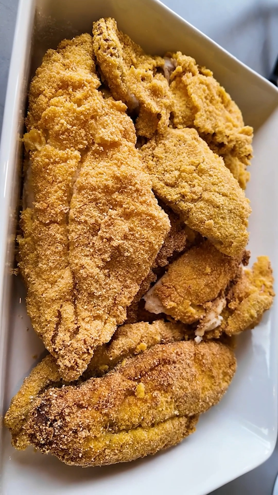 Perfect Fried Fish Every Time! 🐟✨
Crispy catfish & red snapper with that golden cornmeal coating you've been craving! Using my FinaMill for pure seasoning - no cross-contamination, just perfect flavor.
The secret? Flour → Egg → Cornmeal coating + 350°F canola oil = restaurant-quality results at home!
Don't miss my homemade tartar sauce - it's a game changer! 🔥

#FriedFish #CornmealCrusted #HomeCooking #FishRecipe #TartarSauce #CookbookComing #WelcomeToMyTable #SimplySoftLife 


#LTKU #LTKHome