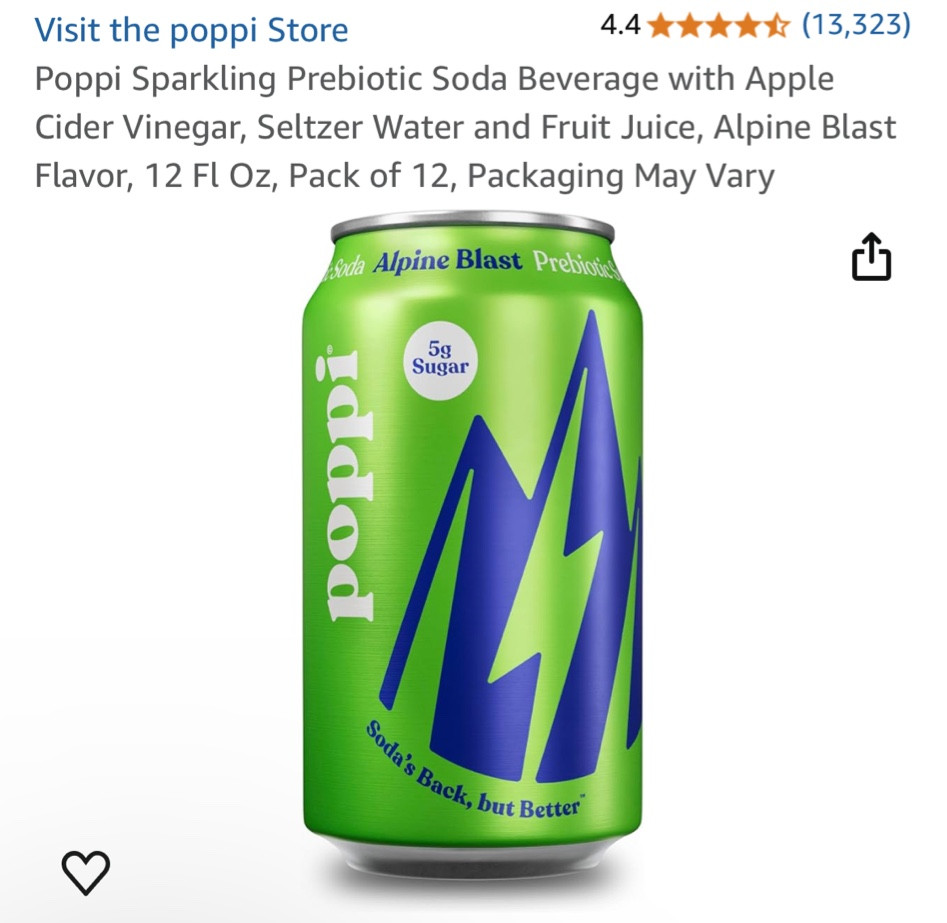 NEW POPPI FLAVOR ALERT! Alpine Blast is now available on Amazon!!