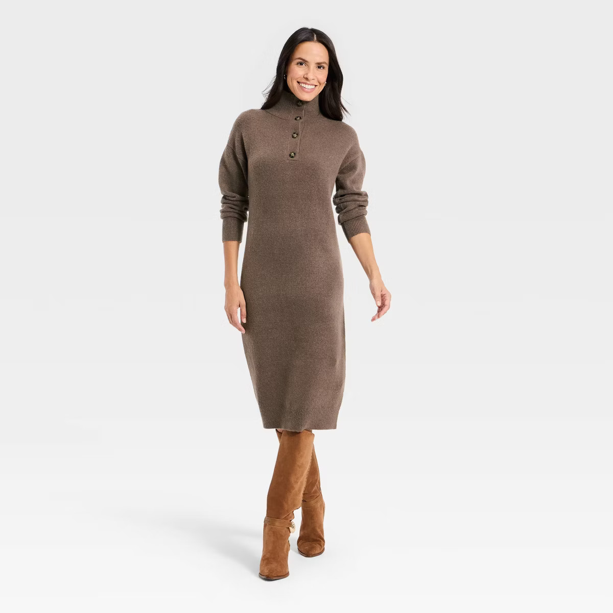 Women's Long Sleeve Midi Sweater Dress - Universal Thread™ | Target