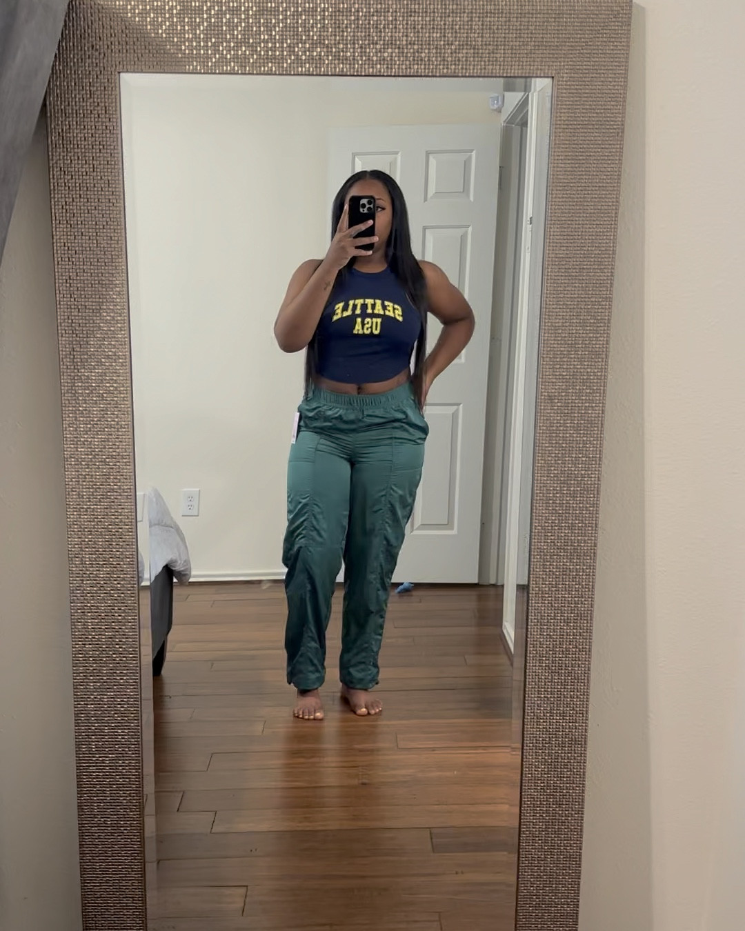 You can never go wrong with a crop top and high waisted joggers. Perfect for errand day or just to hang out.
Size: M top & bottom 

#LTKstyletip #LTKU #LTKfindsunder50