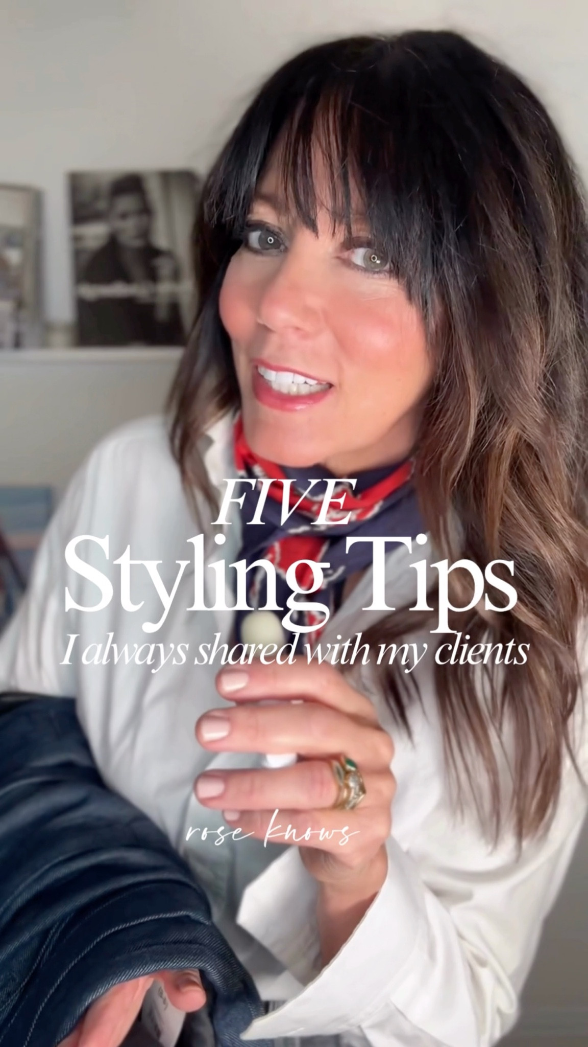 5 plus a BONUS Styling Tip:

1. Pop your collar - it just looks cooler 
2. Only button the top button - this is especially true for men’s suits!  
3. Push up or roll up
Those sleeves 
4. When trying on clothes, use a heel to get a better idea of how things will look 
5. You need a third piece to look complete. That could be a sweater over the shoulders, a vest, blazer or an interesting accessory could be the third piece too 
Bonus: add something opposite or unexpected to the mix - that’s what makes your style uniquely yours! 

Wearing @Spanx Wide leg jeans in a dark wash, an older @Alexander Wang oversized blazer, Zadig & Voltaire’s sequin vest, @inez boots which are so comfortable! 
My rosette is an older Zara version - I’ve linked similar items  - comment shop 


#LTKWorkwear #LTKStyleTip #LTKdayinmylife