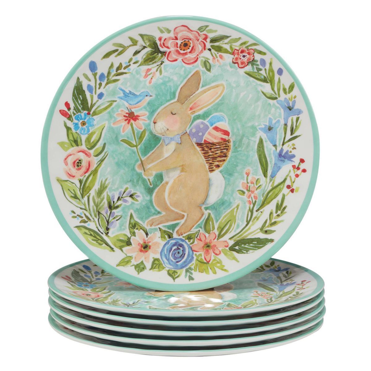 Set of 6 Joy of Easter Melamine Dining Plates - Certified International | Target