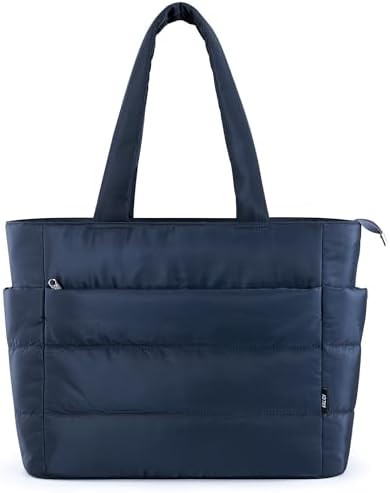 KALIDI Quilted Carryall Tote Bag, Large Puffer Crossbody Women Handbags Shoulder Soft Fluffy Ligh... | Amazon (US)