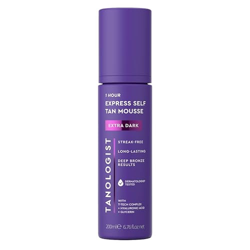 Tanologist Self Tanner Mousse, Extra Dark Self Tan Mousse, 6.76 Fl Oz | Amazon (US)