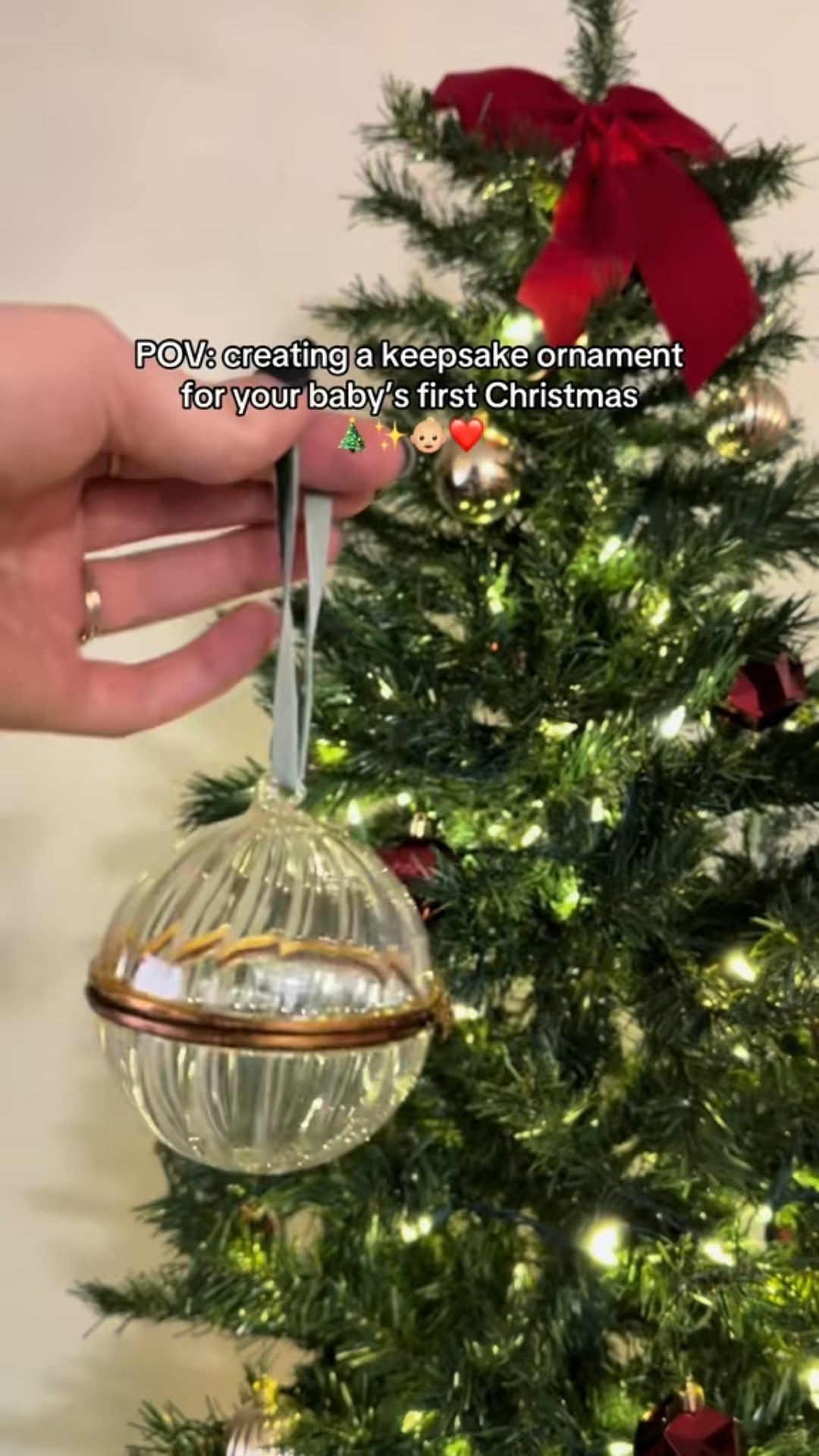 Glass keepsake ornament for baby’s first Christmas ❤️

#LTKCyberWeek #LTKBaby #LTKHoliday