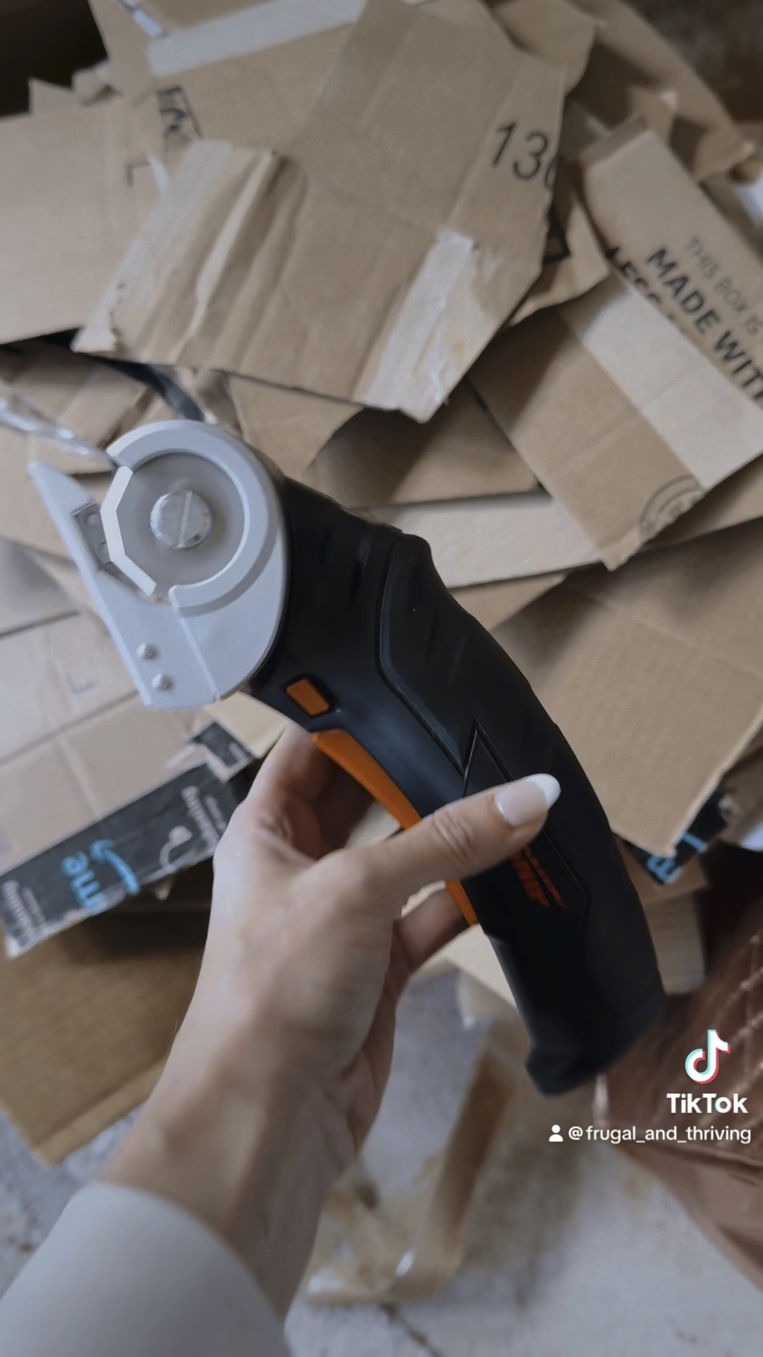 I am all for items that make my life easier! 🙌🏼 I’ve even helped my husband out from having to break boxes down every Thursday 📦
•
•
Now, does this mean I can get him to fold the laundry instead?! 😆
•
If you need help hiding (I mean breaking down)  your packages, then this one is for you! 🪚


#amazon #amazonfinds #box #boxcutter #musthave #easytouse 

#LTKVideo #LTKhome #LTKfindsunder50