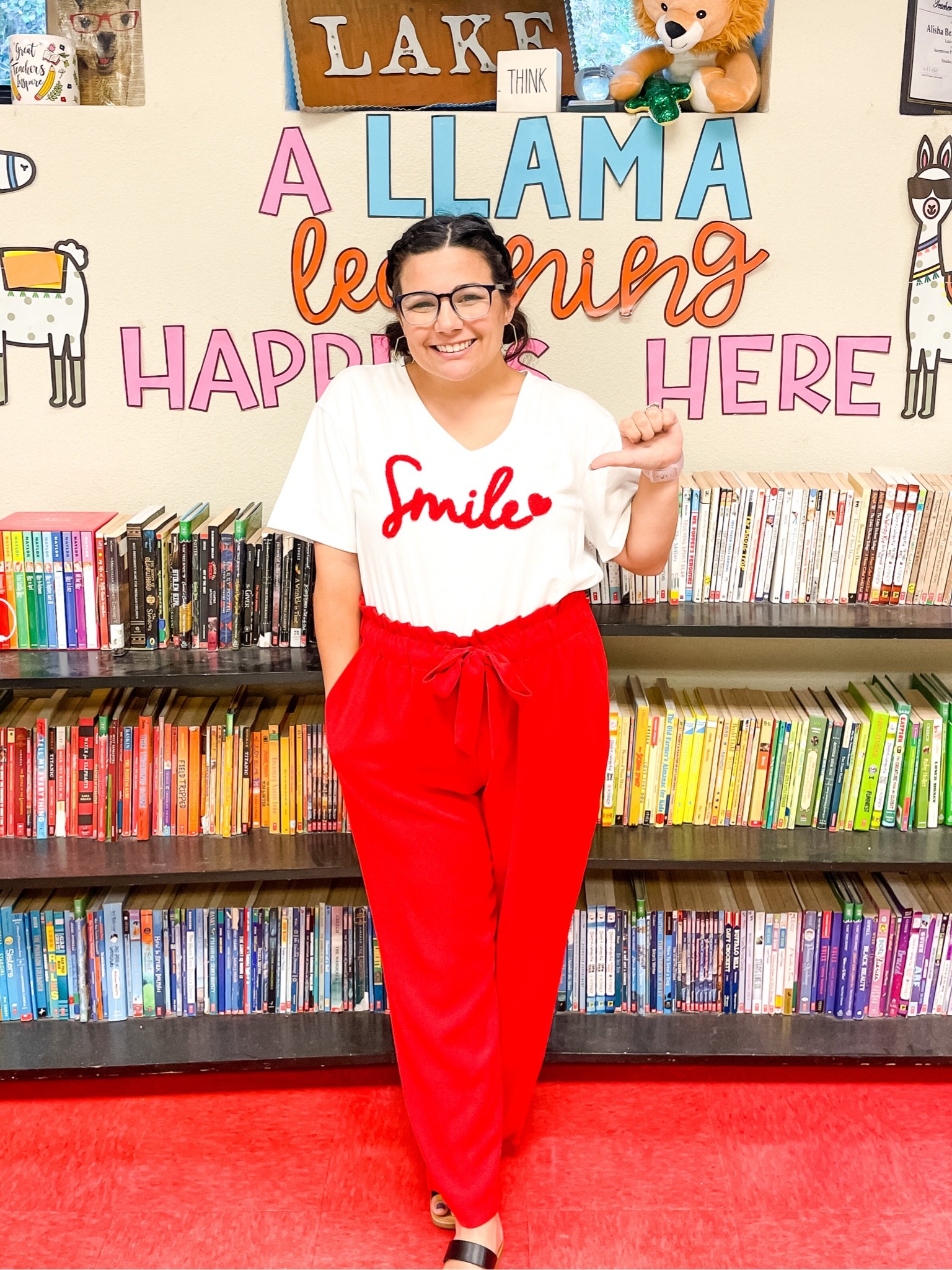 This is your reminder to… SMILE! 😄

What made you smile today? 

My smile top is from SHIEN! The words are equivalent to the feeling of letterman jacket patches. It is awesome! My paper bag pants are from loft. They are 50% off right now using the code “Love”! 

#LTKunder50 #LTKSeasonal #LTKworkwear