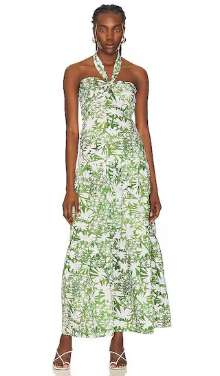 Karina Grimaldi Tania Print Dress in Green. - size M | Revolve Clothing (Global)