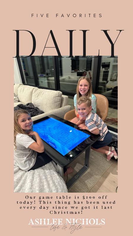 My daily 5 favorites!
Infinity game table is $100 off and a family favorite! 

#LTKkids #LTKfamily #LTKsalealert