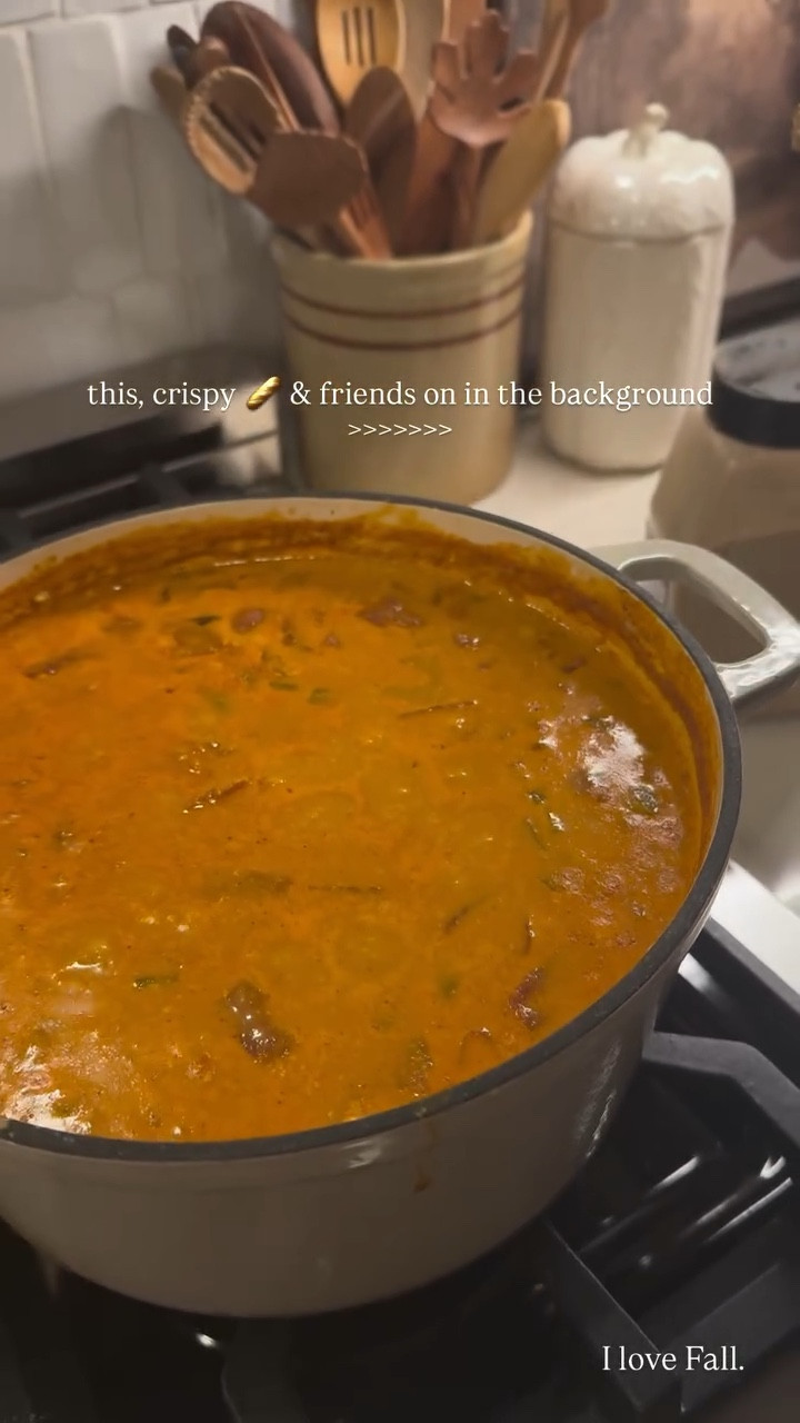 This, crispy 🥖 & friends on in the background  >>>>>>> I love Fall.

My Dutch oven is old from Target but I linked it + their newest one🍜 this is such a great kitchen / cooking staple to have for soup season! Mine is the 5 quart. 

Target home / kitchen / magnolia / hearth and hand / fall / Holley Gabrielle 

#LTKHome #LTKFamily #LTKSeasonal