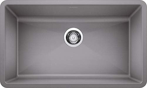 BLANCO, Metallic Gray 440148 PRECIS SILGRANIT Super Single Undermount Kitchen Sink, 32" X 19" | Amazon (US)
