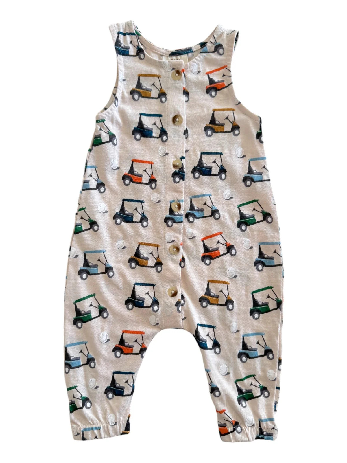 Golf Cart / Organic Slub Bay Jumpsuit | SpearmintLOVE