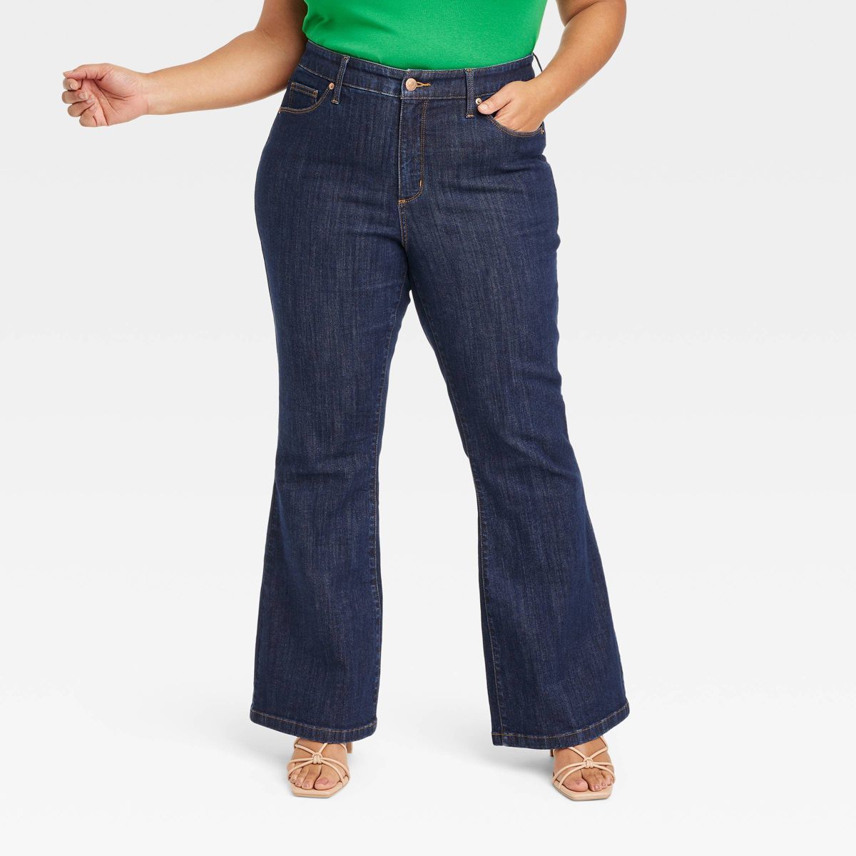 Women's High-Rise Relaxed Flare Jeans - Ava & Viv™ | Target