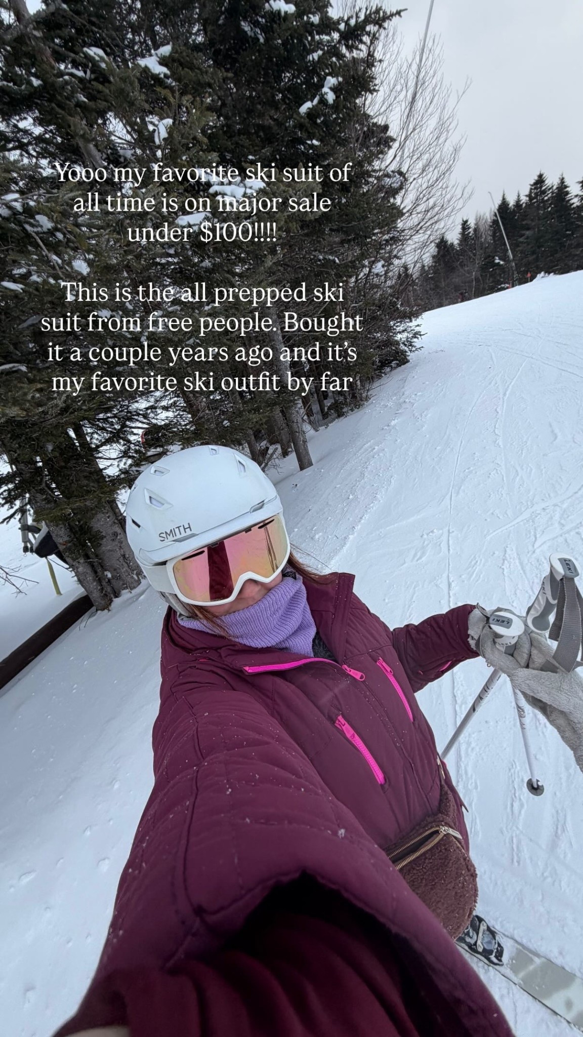 My favorite ski suit of all time!!! The free people all prepped ski suit. I wear a size large and it’s worth every penny. So comfy and cozy and great quality 

Free people, apres ski outfit, women’s ski outfit, skiing outfit 

#LTKSeasonal #LTKSaleAlert #LTKdayinmylife