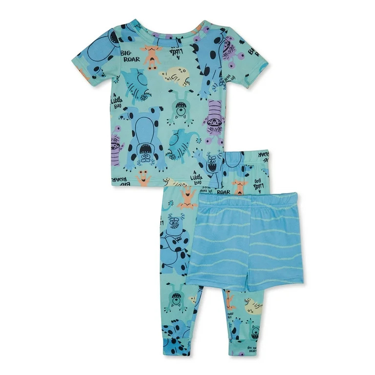Character Toddler Boy Top, Pants and Shorts Pajama Set, 3-Piece, Sizes 12M-5T | Walmart (US)