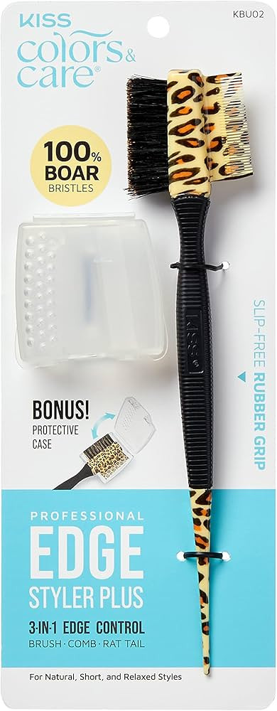 KISS Colors & Care 3-in-1 Professional Edge Styler Plus with Case - Slip-Free Rubber Grip, 100% B... | Amazon (US)